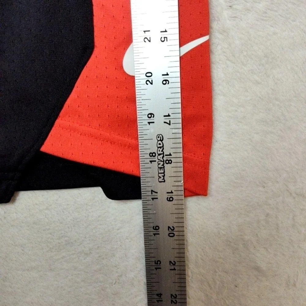 Chicago Bulls Nike Shorts‎ Mens M Black Red NBA Basketball Dri-FIT Mesh Workout
